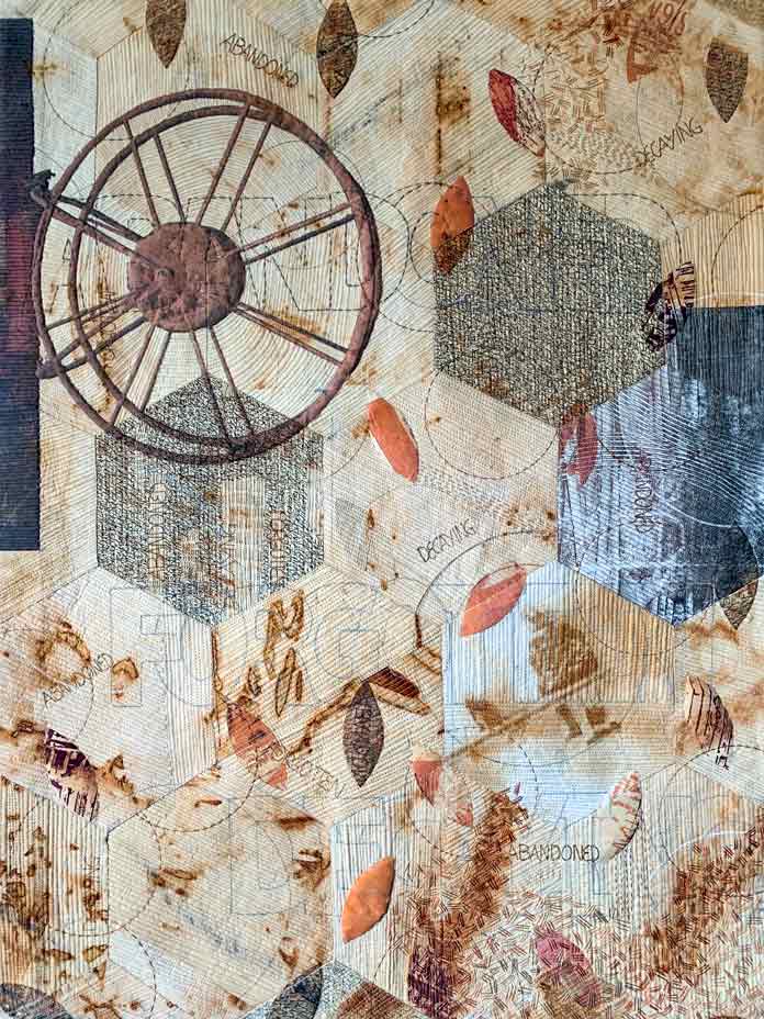 Explore your fabric options for making hexagon quilt blocks by machine; photo by Ana Buzzalino for ANPTmag