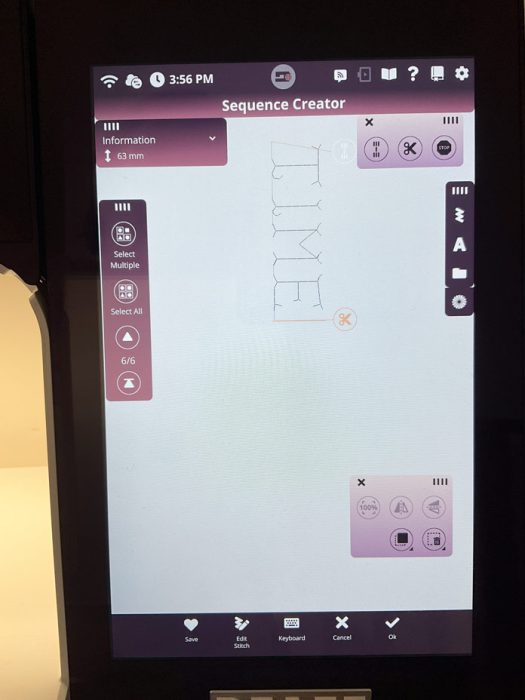 Combine stitches and text with the creative icon 2 Sequence Creator ...