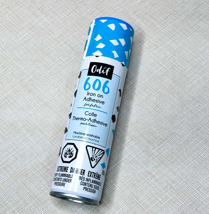A can of Odif 606 Spray no-sew Fusible Adhesive Web