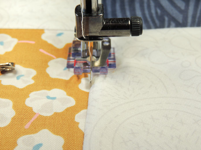 Perfect stitch-in-the-ditch quilting with the PFAFF performance icon ...