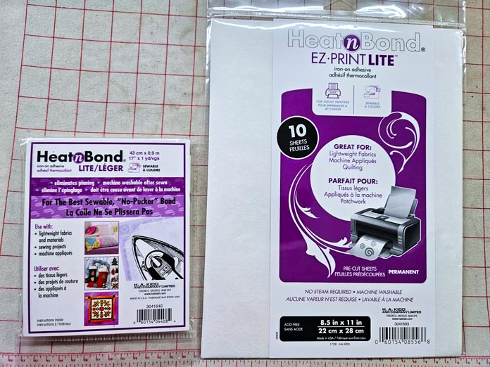 Purple and white packaging; HeatnBond Hem, HeatnBond SoftStretch Fusible Web, HeatnBond Lite, HeatnBond Feather Lite, HeatnBond Ultrahold, sewing tutorials, quilting tutorials