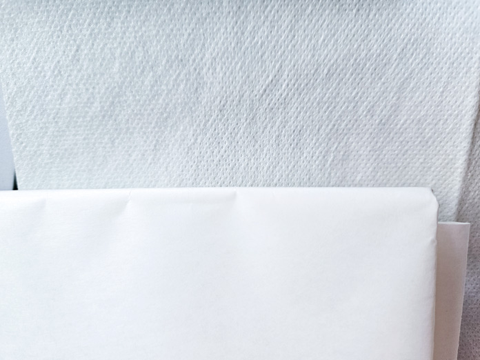 Two white fabrics