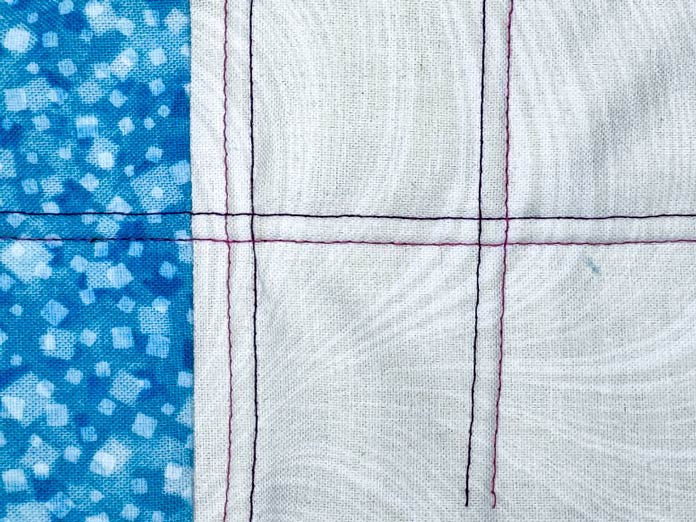 SCHMETZ Twin 4.0/80 needle for sewing parallel lines.