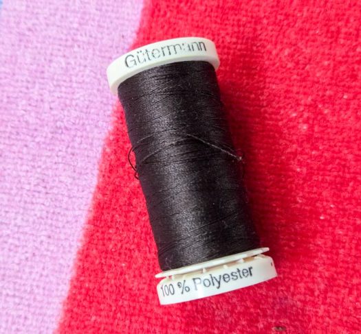 A spool of brown thread