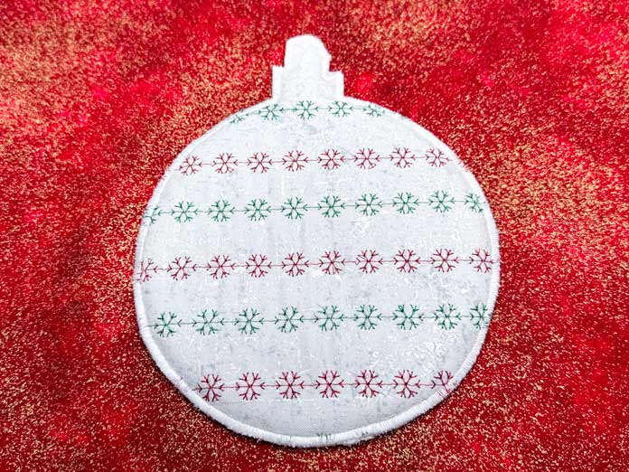 The completed ornament. 