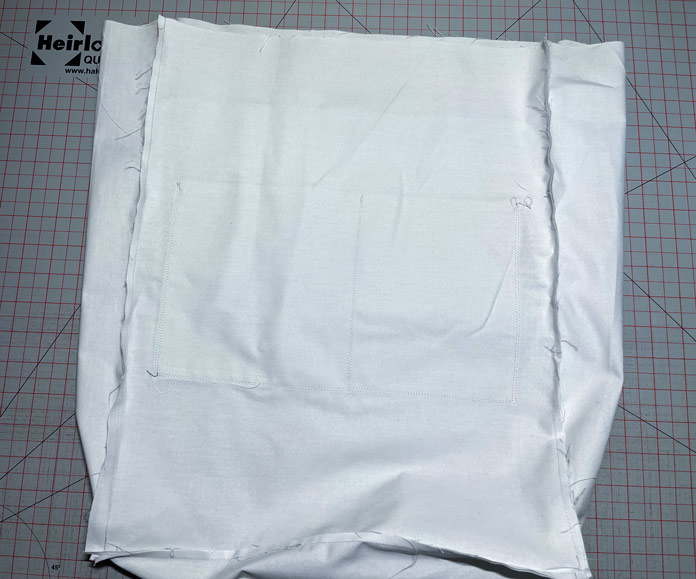 With the four sides sewn together the bag is completed; Heirloom Double Sided Cutting Mat - 24″ x 36″ (61 x 91.4cm)