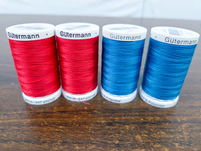 4 spools of Gütermann MCT Sew-all Thread 500m