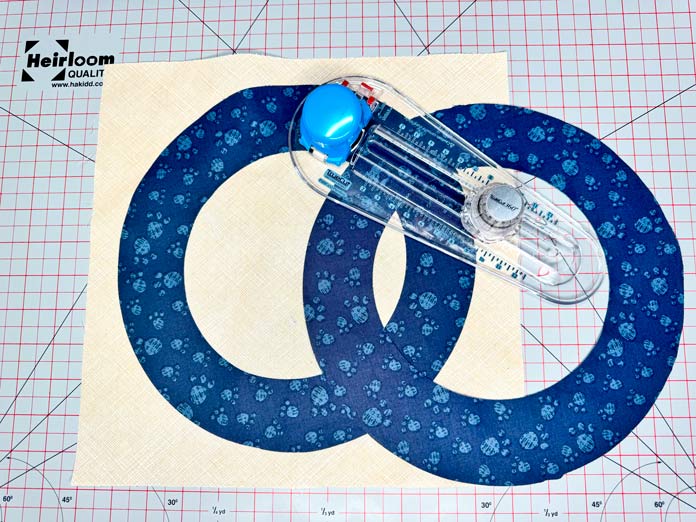 Two circles side by side with the TrueCut circle cutter.