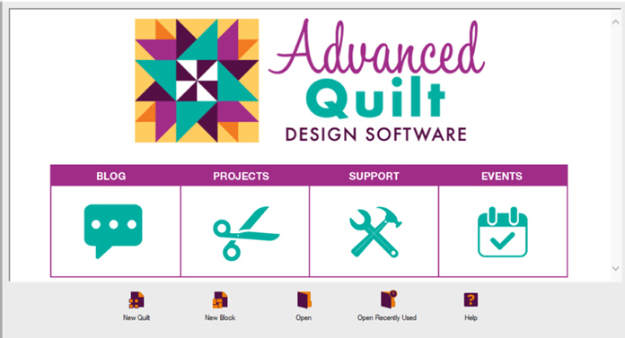 Logo for Advanced Quilt Design Software