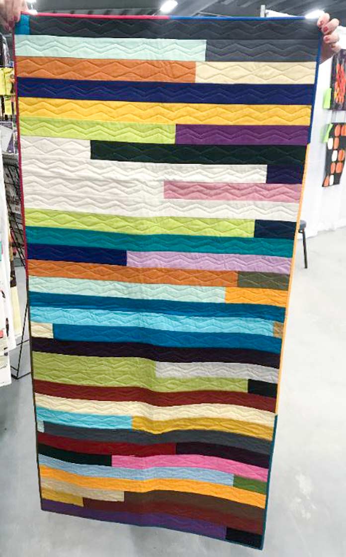 Jelly roll table runner quilt