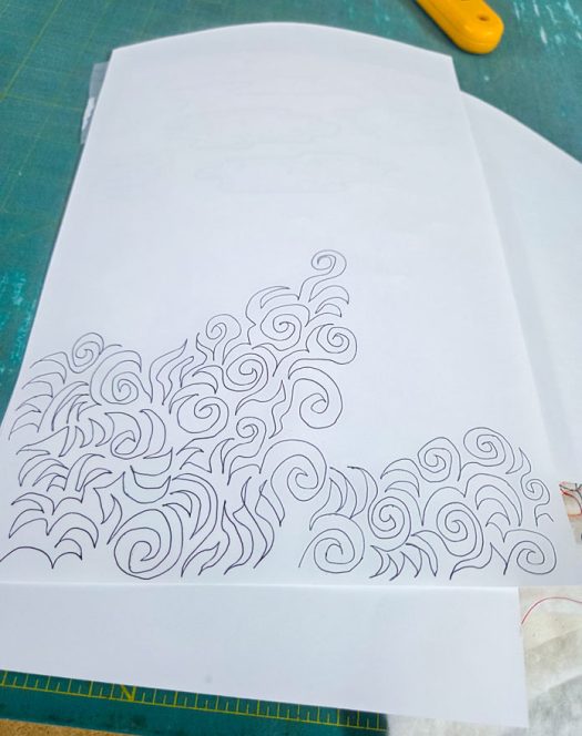 Doodles on white paper