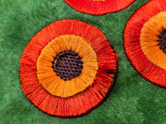 An orange and gold flower