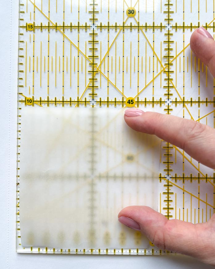 A measuring the wall template