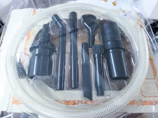 A mini-vacuum attachment set