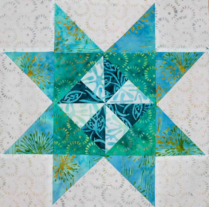 Block 1 featuring The Little Girl in the Blue Armchair collection by Anthology Fabrics.