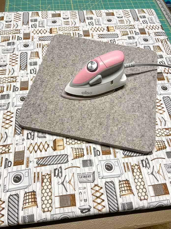 Wool Ironing Mat for Quilters Pressing Mat - Wool Ironing Pad for Quilting  Iron Board Sewing Table Top Ironing Pad - Silicone Iron Rest Craft Cutting