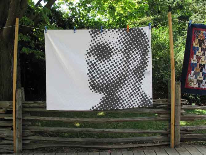 George Michael, he's even gorgeous on a modern quilt!