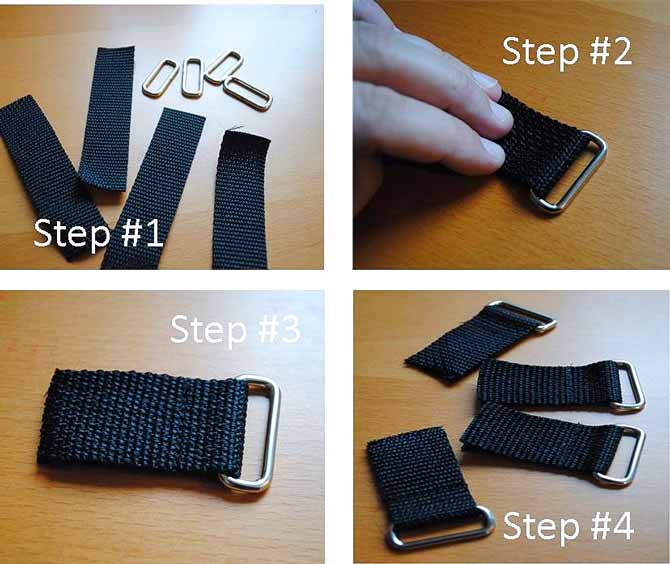 Making the strap tabs