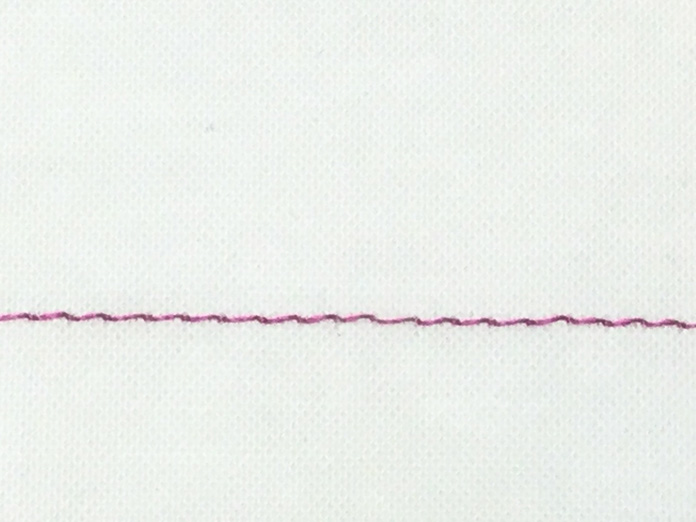 Needle too large - thread tension appears loose and loopy