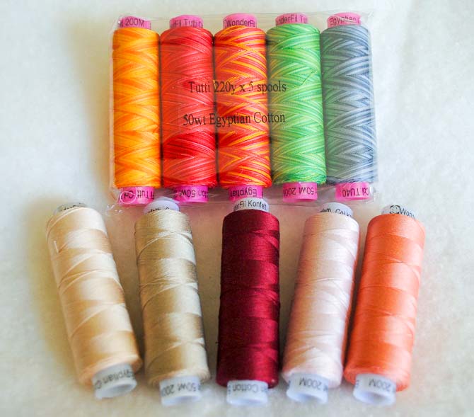 Konfetti 50wt Egyptian Cotton Thread 200m - Christmas Red