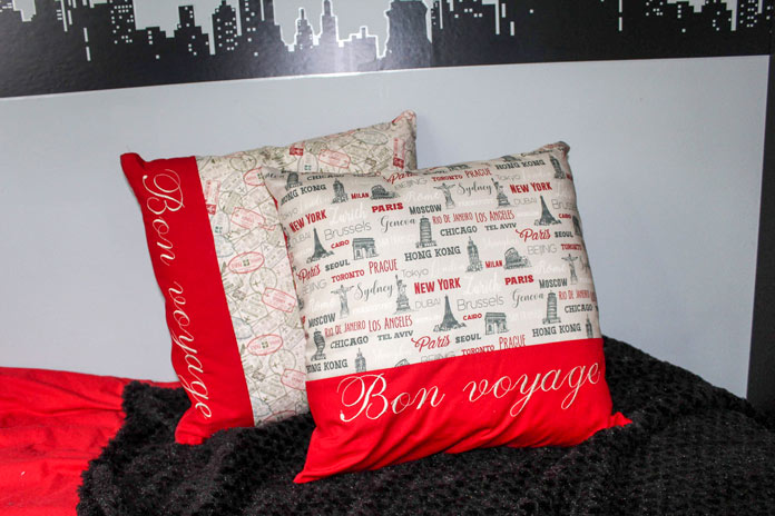 Use up your fabrics with cool personalized cushions