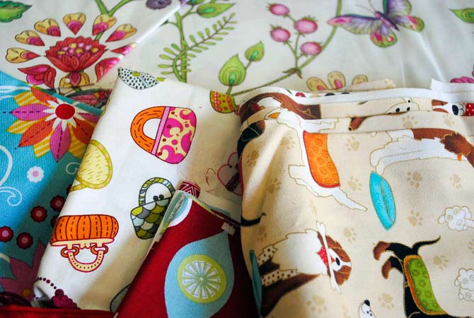 Possible fabrics to use for my thread painting sample