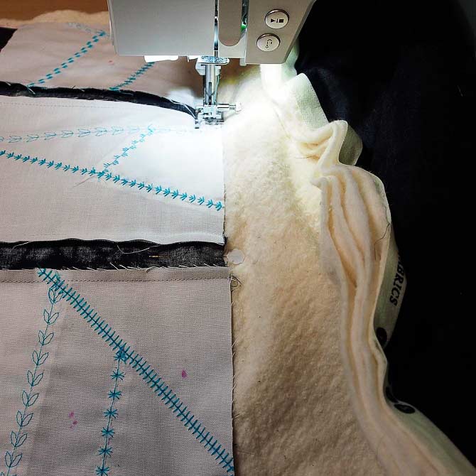 Sewing through the layers