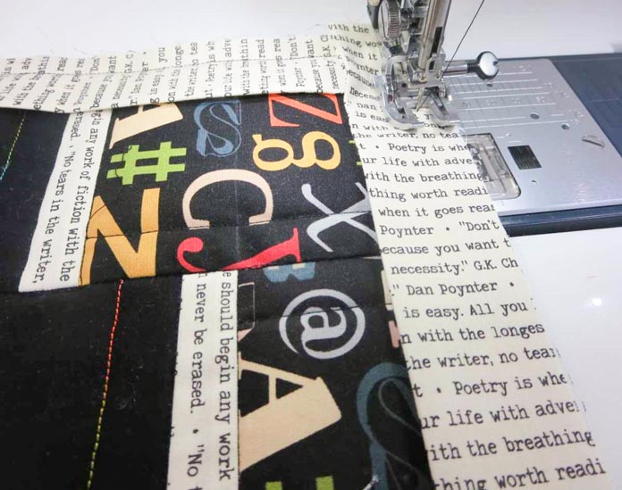 Use a walking foot to sew on binding with a scant ½" seam.