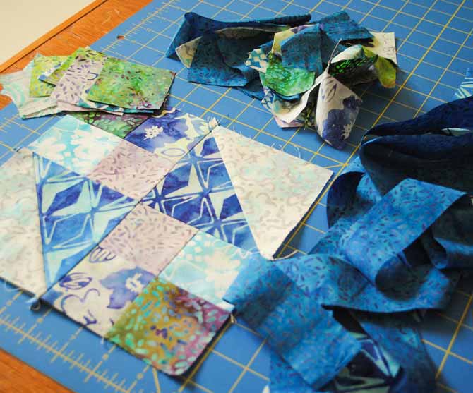 Scraps from the Starstruck quilt