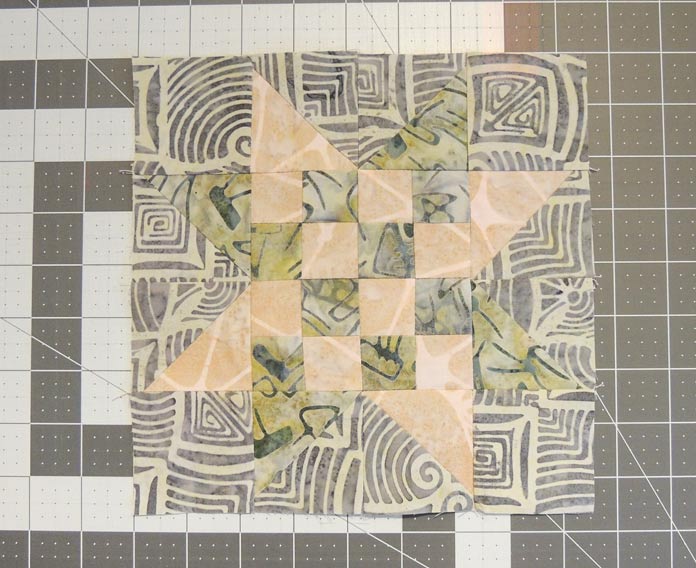 Checkerboard star block
