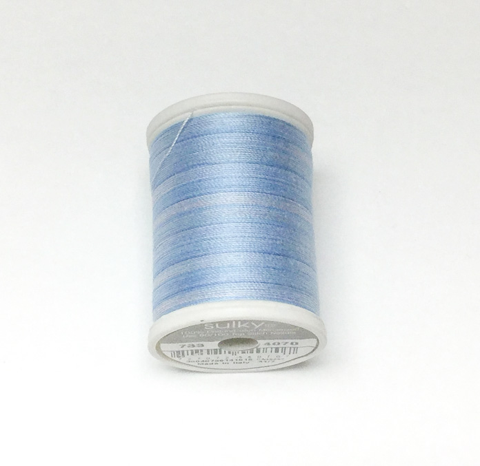 Sulky 30 weight cotton Blendables thread is beautiful for quilting and will help add visual weight and depth to thread painting; a tutorial on thread painting.