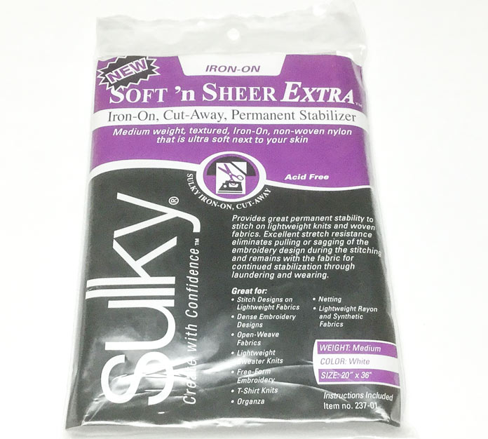 Sulky Soft'n Sheer Extra iron on stabilizer will be used to stabilize the panel in preparation for heavy stitching; a tutorial on thread painting.