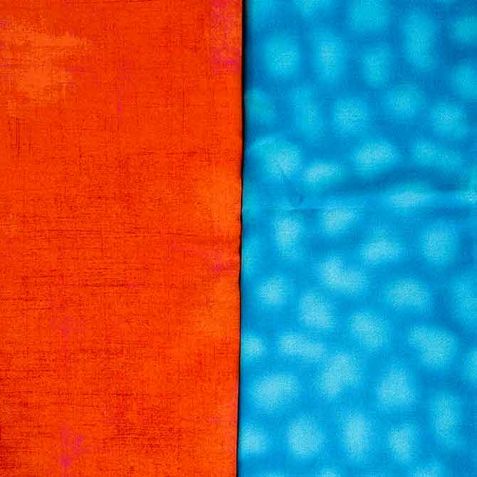 Red-Orange & Blue-Green complementary colors
