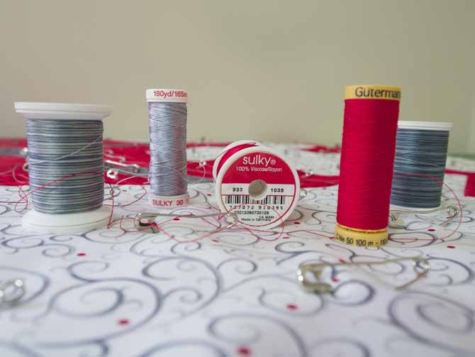 Thread choices for quilting